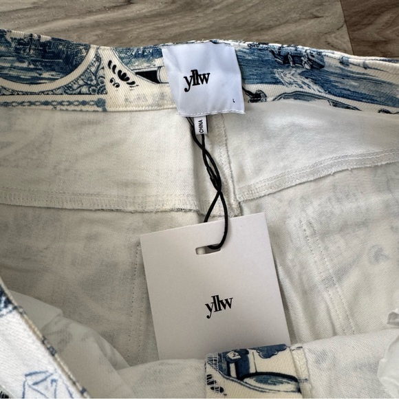 NWT Yllw The Label Miller Jeans in Delft Size Large - Picture 5 of 8
